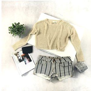 3 for $20 Blue and white verticals striped shorts